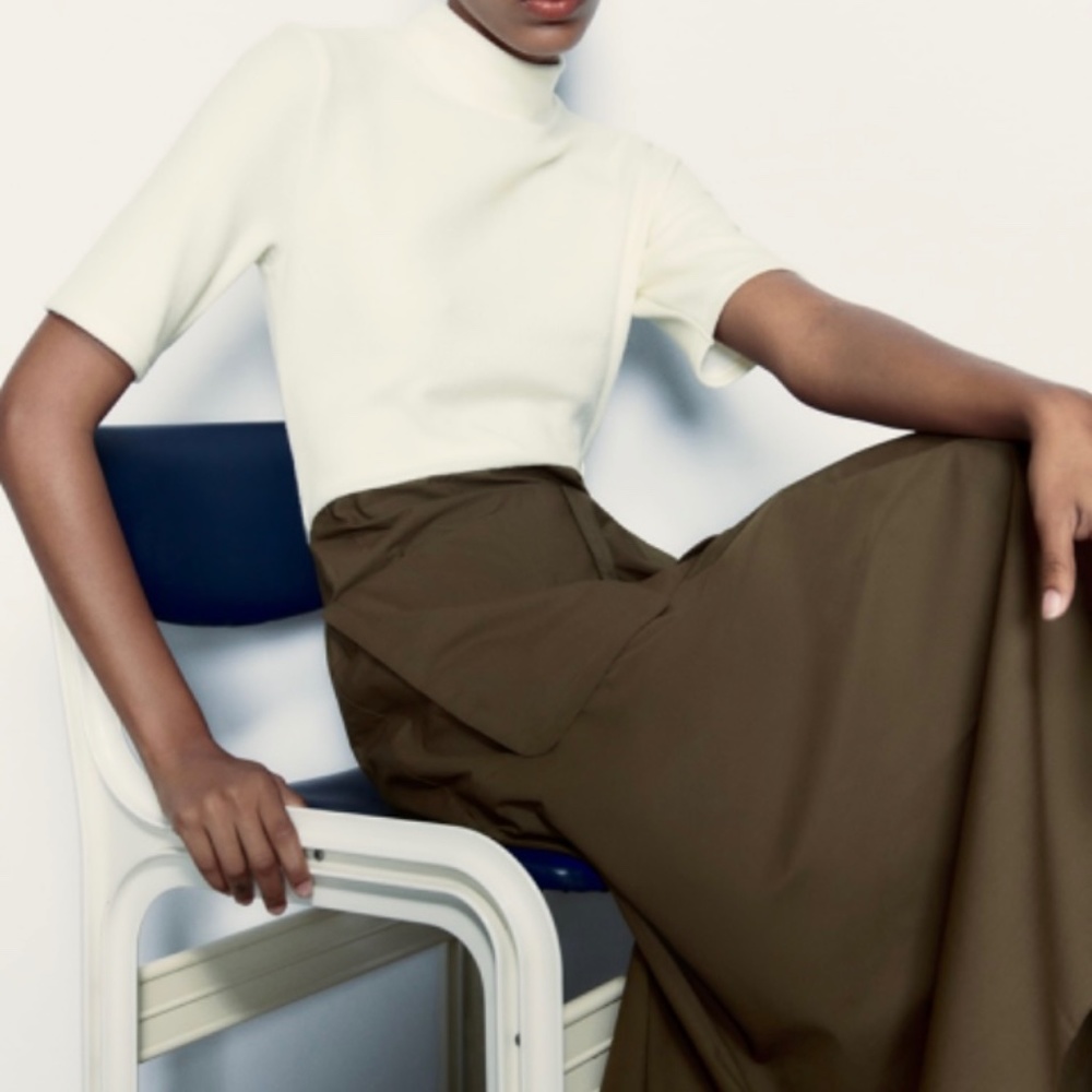 Zara combination dress with pockets